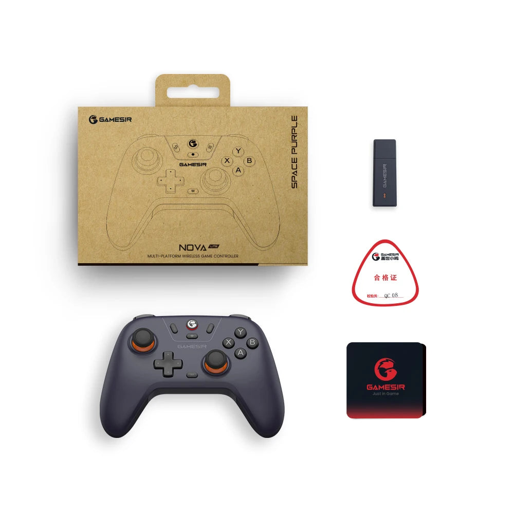 GameSir Nova Lite Wireless Gamepad, Bluetooth Gaming Controller with Hall Effect for Switch, Android, iOS, PC, Steam Games