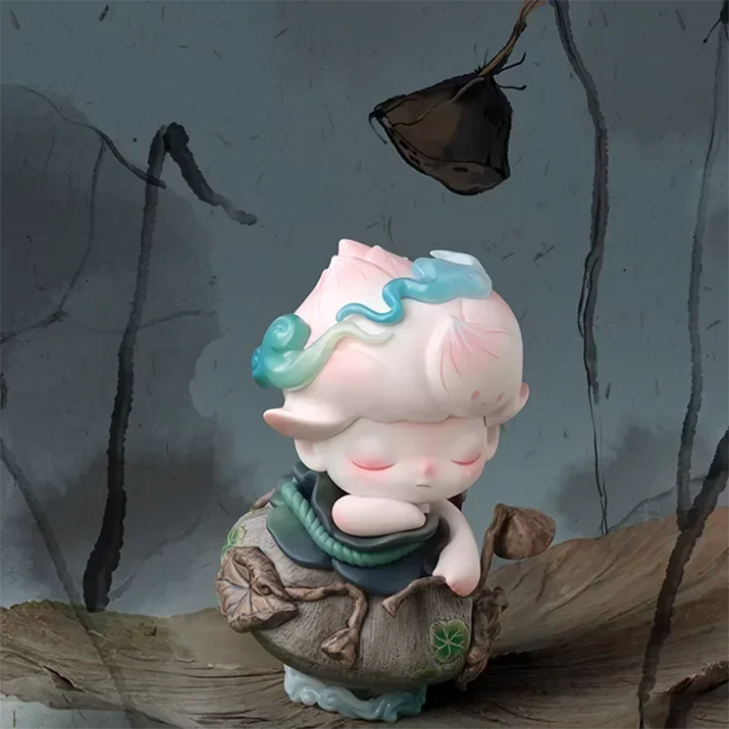 POP MART DIMOO Stories in the Cup Series Mystery Box Genuine Blind Box Guess Toys Bag Ornament Figurines Home Decor Desktop Doll