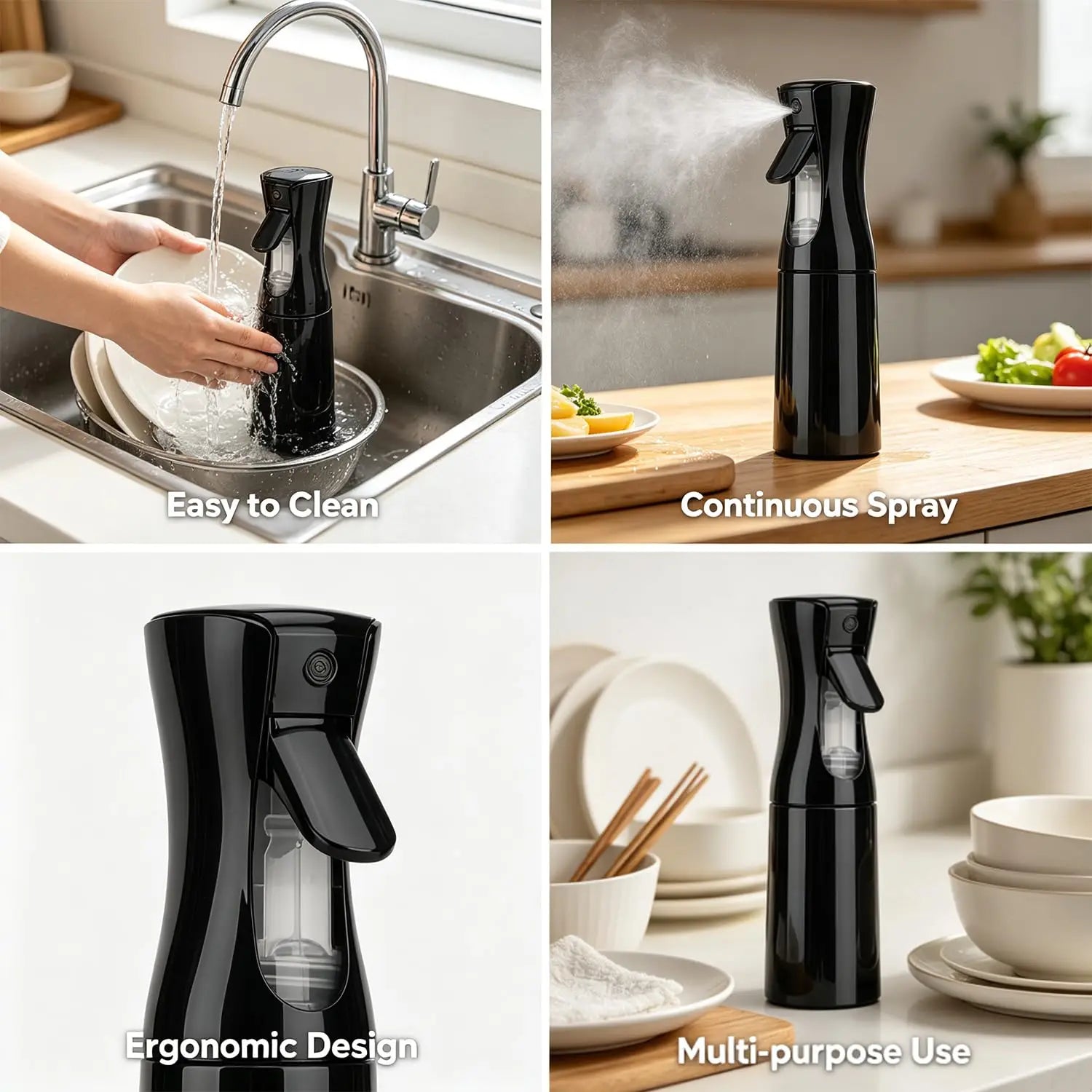 200ml Hairdressing Spray Bottle Barber Hair High Pressure Water Can Salon Refill Bottle Beauty Atomizer Container