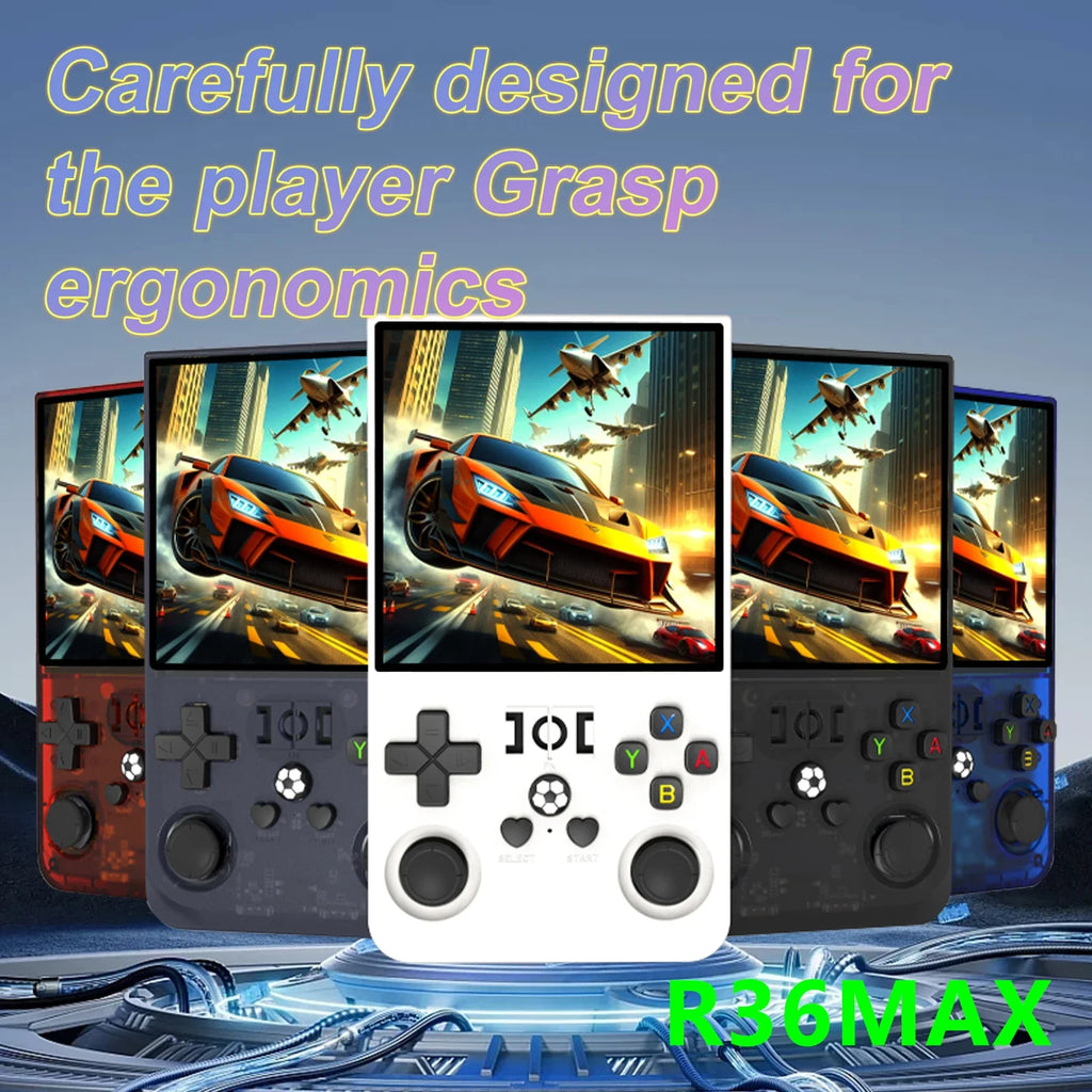AISLPC R36Max Handheld Game Console Open Source 4.0 Inch Screen RK3326 Chip 18000+Game Portable Pocket Video Player Ship From US