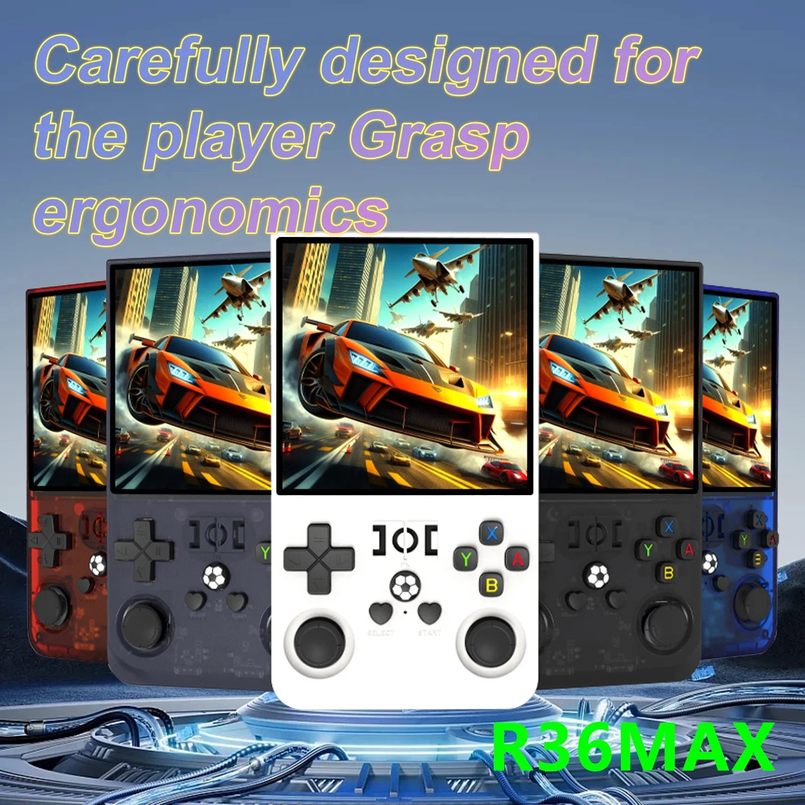 AISLPC R36Max Handheld Game Console Open Source 4.0 Inch Screen RK3326 Chip 18000+Game Portable Pocket Video Player Ship From US