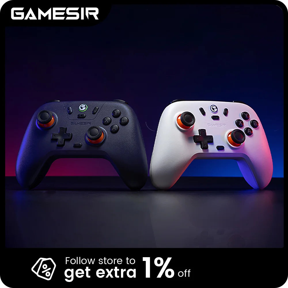 GameSir Nova Lite Wireless Gamepad, Bluetooth Gaming Controller with Hall Effect for Switch, Android, iOS, PC, Steam Games