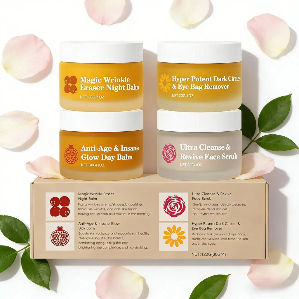 Night Day Cream for Face - Wrinkle Remover Instant Anti Dark Circles and Eye Bags Professional Facial Scrub for Glowing Skin 30g