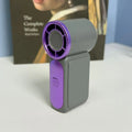 USB Rechargeable Mini Handheld Fan Ultra-Quiet Digital Display Small Electric Fan Powerful Wind Personal Cooling Fan With Light