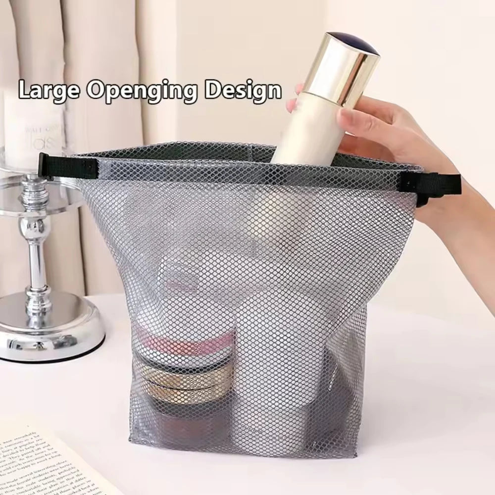 1PC/2PCS Travel Makeup Storage Bag - Large Capacity, Waterproof, Hand-Held, Suitable For Outdoor Swimming And Carrying.
