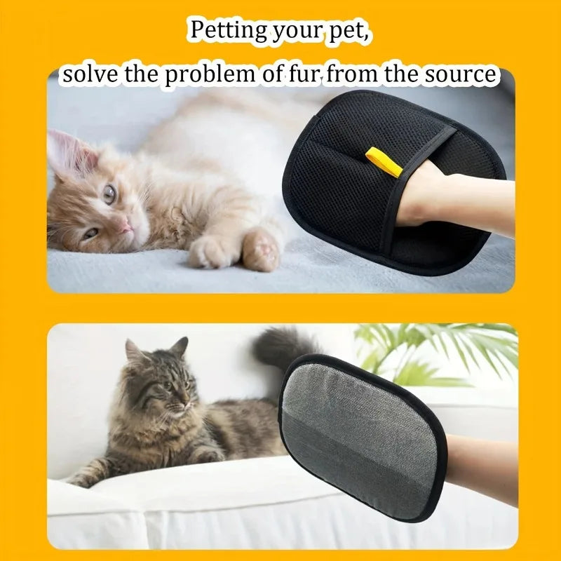 Pet Hair Removal Gloves Cat Hair Cleaner Hair Removal Brush Sticky Hair Cleaner Carpet Clothes Hair Cleaning Brush
