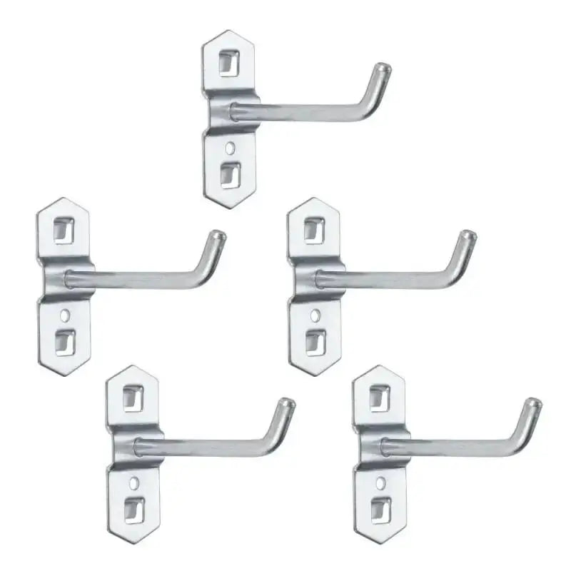 1-10pcs Pegboard Hooks, Steel Single Oblique Hangers for Garage Tool Organization, Kitchen Utensil Key Holder