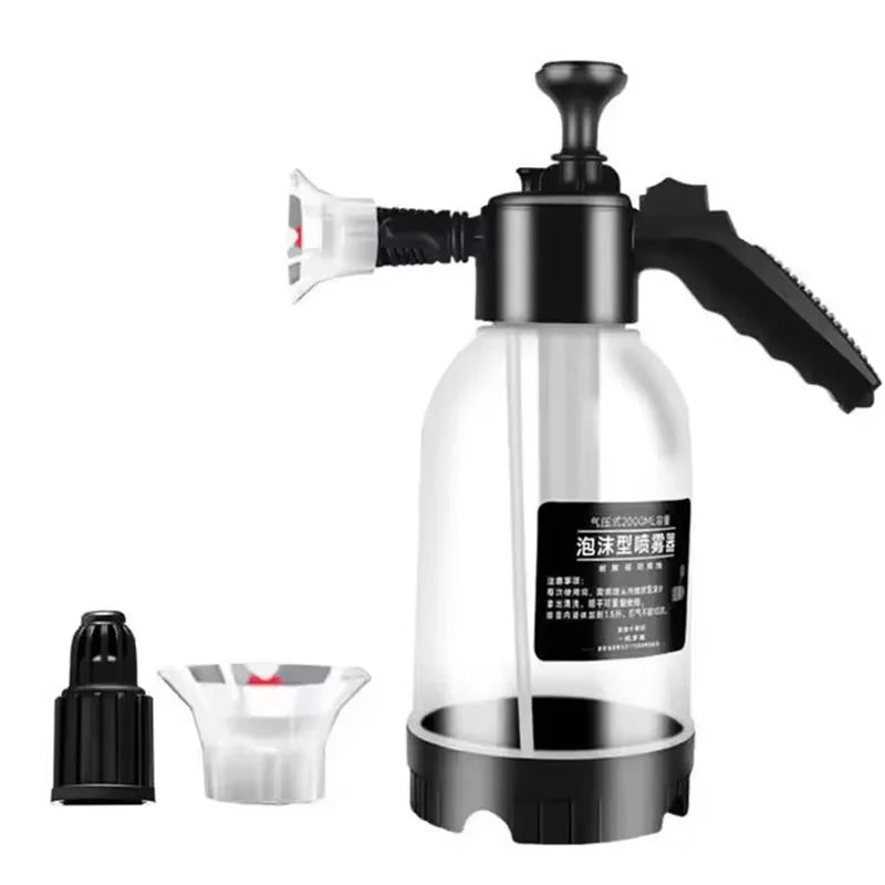 Car washing spray pot foam spray pot 2L spray type with pressure relief valve for household car spray hand pressure spray pot