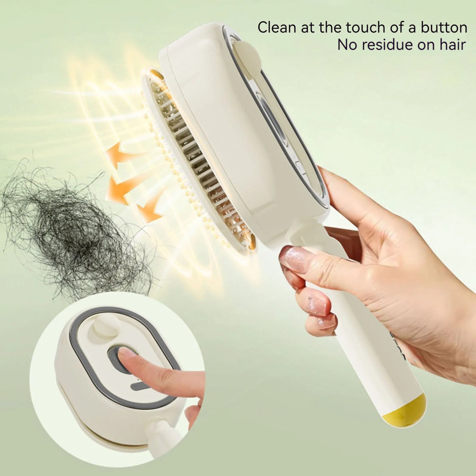 Electric Steam Brush with Water Spray Wet Electrics Hairbrush USB-C Charging for Detangling Smoothing Styling & Frizz Control