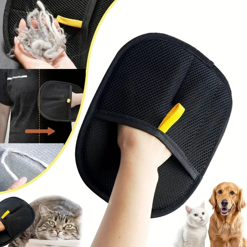 Pet Hair Removal Gloves Cat Hair Cleaner Hair Removal Brush Sticky Hair Cleaner Carpet Clothes Hair Cleaning Brush
