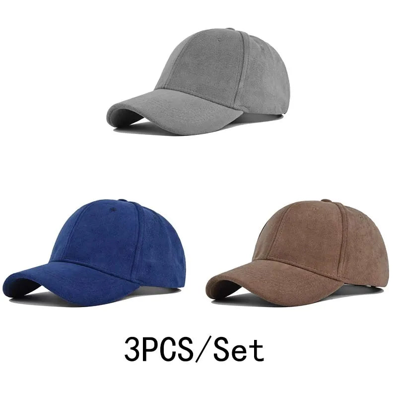 Fashion Baseball Caps For Men Women Autumn Winter Solid Retro Snapback Hip Hop Hat Unisex Street Adjustable Sun Visor Caps