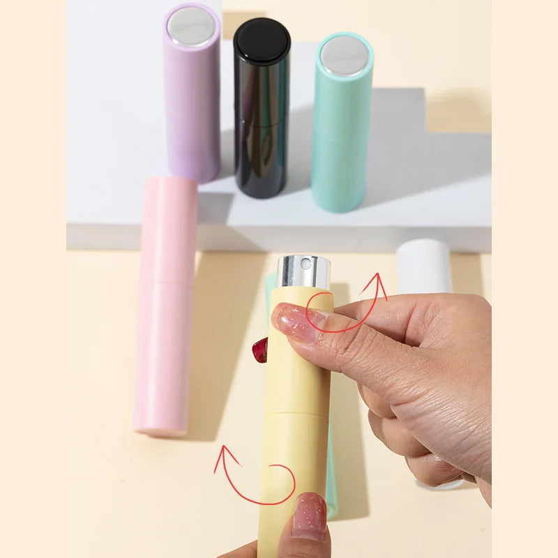 2Pcs 10ML Mini Cologne Spray Perfume Bottle Plastic Atomizer Pocket Size Refill Sample Empty  Portable Fragrance Dispenser
