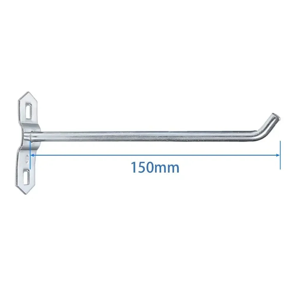 1-10pcs Pegboard Hooks, Steel Single Oblique Hangers for Garage Tool Organization, Kitchen Utensil Key Holder