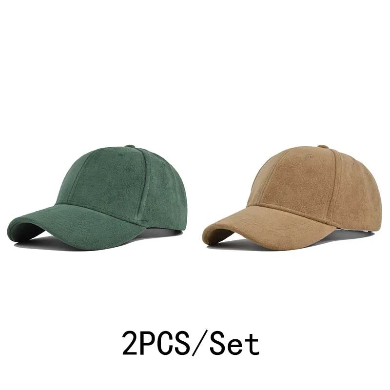 Fashion Baseball Caps For Men Women Autumn Winter Solid Retro Snapback Hip Hop Hat Unisex Street Adjustable Sun Visor Caps