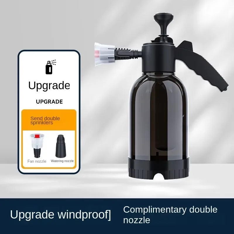 Car washing spray pot foam spray pot 2L spray type with pressure relief valve for household car spray hand pressure spray pot