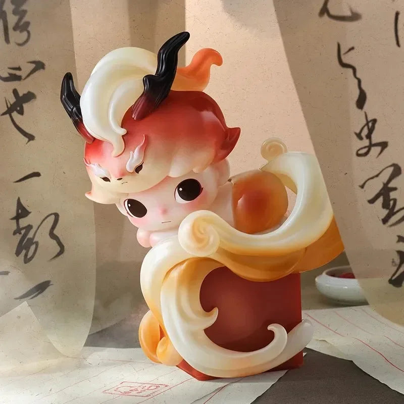 POP MART DIMOO Stories in the Cup Series Mystery Box Genuine Blind Box Guess Toys Bag Ornament Figurines Home Decor Desktop Doll