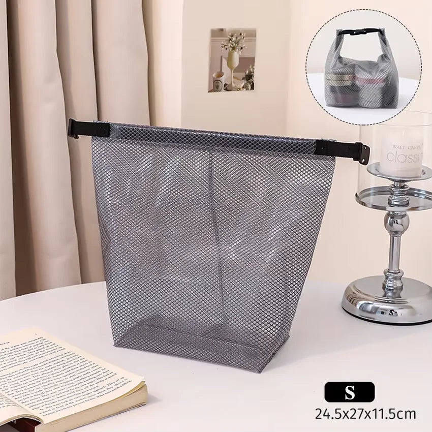 1PC/2PCS Travel Makeup Storage Bag - Large Capacity, Waterproof, Hand-Held, Suitable For Outdoor Swimming And Carrying.