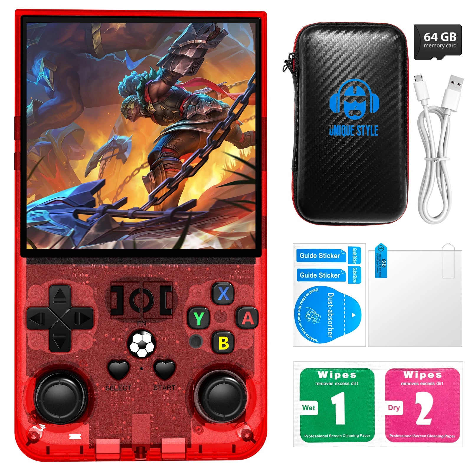 AISLPC R36Max Handheld Game Console Open Source 4.0 Inch Screen RK3326 Chip 18000+Game Portable Pocket Video Player Ship From US