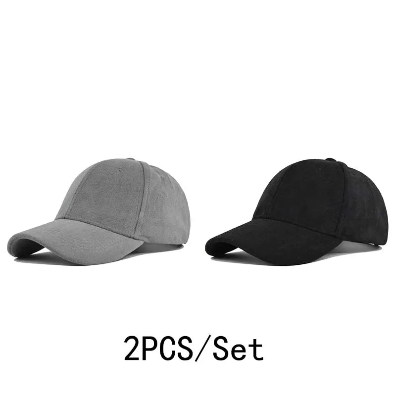 Fashion Baseball Caps For Men Women Autumn Winter Solid Retro Snapback Hip Hop Hat Unisex Street Adjustable Sun Visor Caps