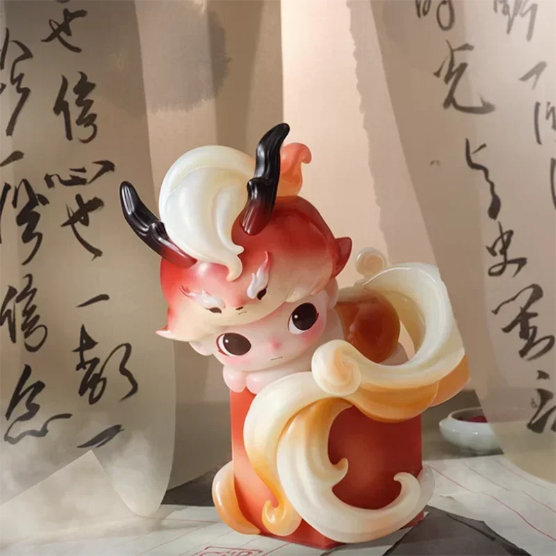 POP MART DIMOO Stories in the Cup Series Mystery Box Genuine Blind Box Guess Toys Bag Ornament Figurines Home Decor Desktop Doll