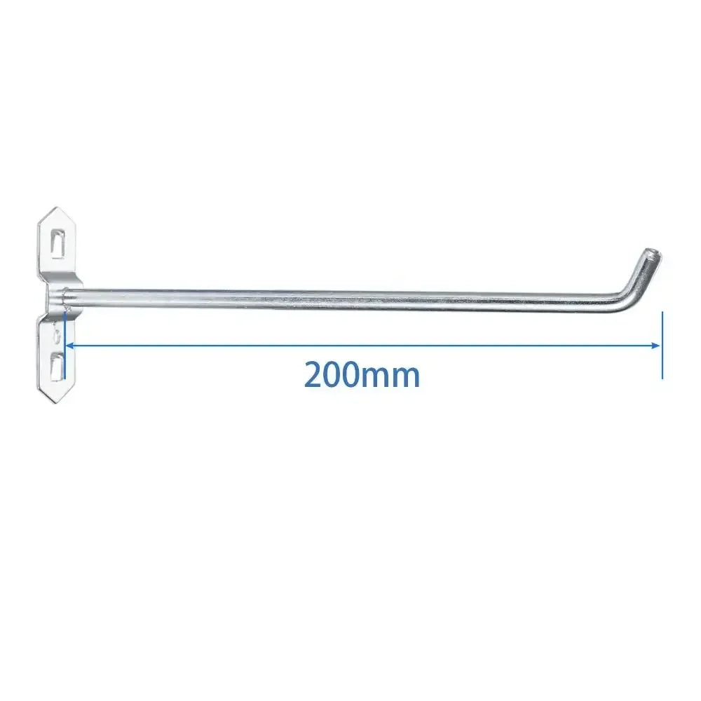 1-10pcs Pegboard Hooks, Steel Single Oblique Hangers for Garage Tool Organization, Kitchen Utensil Key Holder