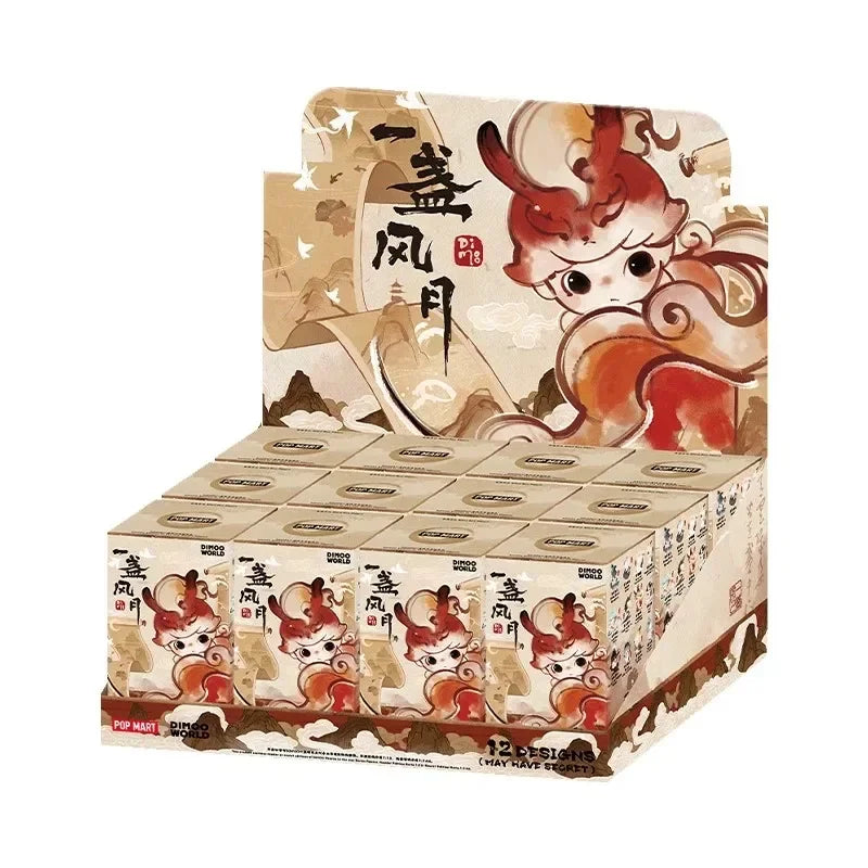 POP MART DIMOO Stories in the Cup Series Mystery Box Genuine Blind Box Guess Toys Bag Ornament Figurines Home Decor Desktop Doll