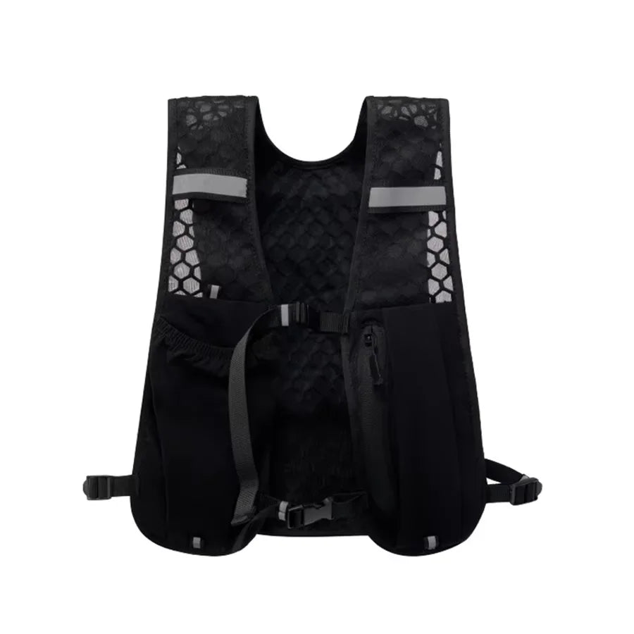 New Running Water Bottle Storage Vest Lightweight Running Vest Reflective Hydration Water Chest Pack With Phone Holder