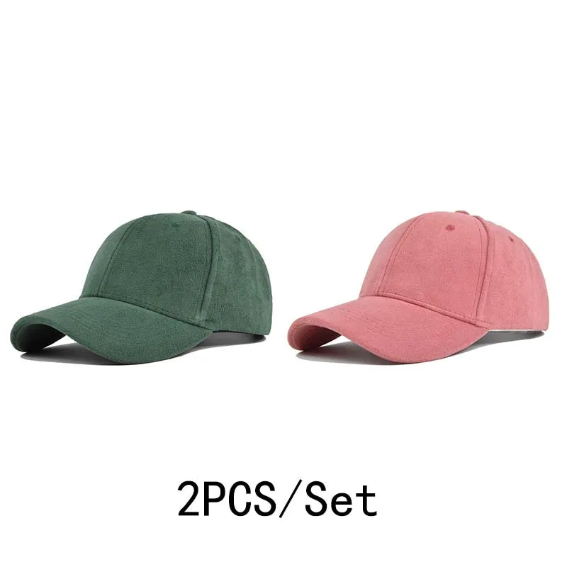 Fashion Baseball Caps For Men Women Autumn Winter Solid Retro Snapback Hip Hop Hat Unisex Street Adjustable Sun Visor Caps