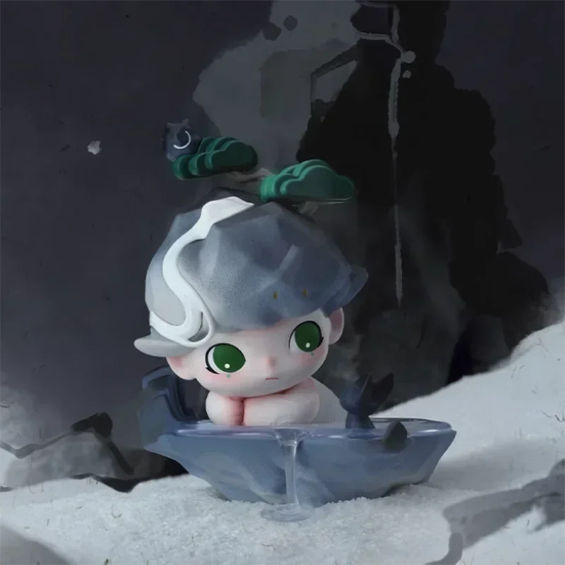 POP MART DIMOO Stories in the Cup Series Mystery Box Genuine Blind Box Guess Toys Bag Ornament Figurines Home Decor Desktop Doll
