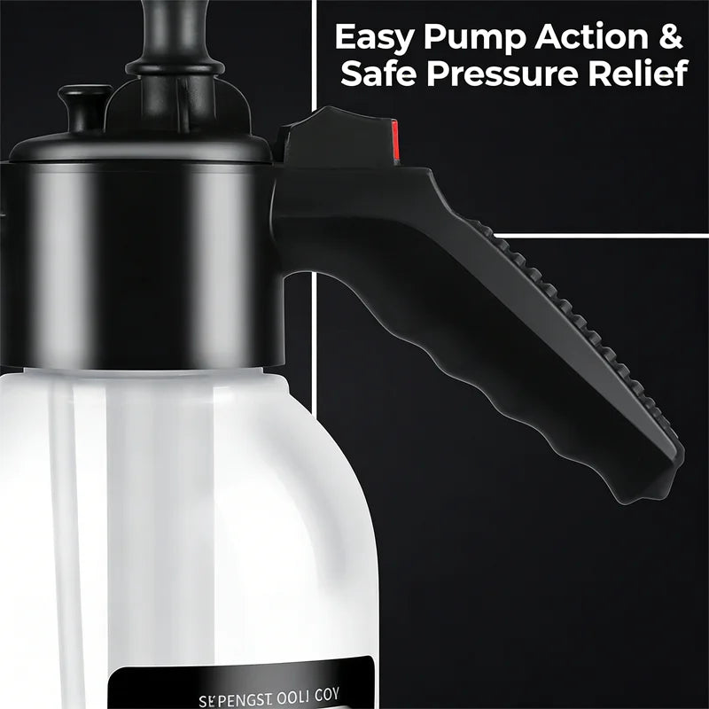 Car washing spray pot foam spray pot 2L spray type with pressure relief valve for household car spray hand pressure spray pot