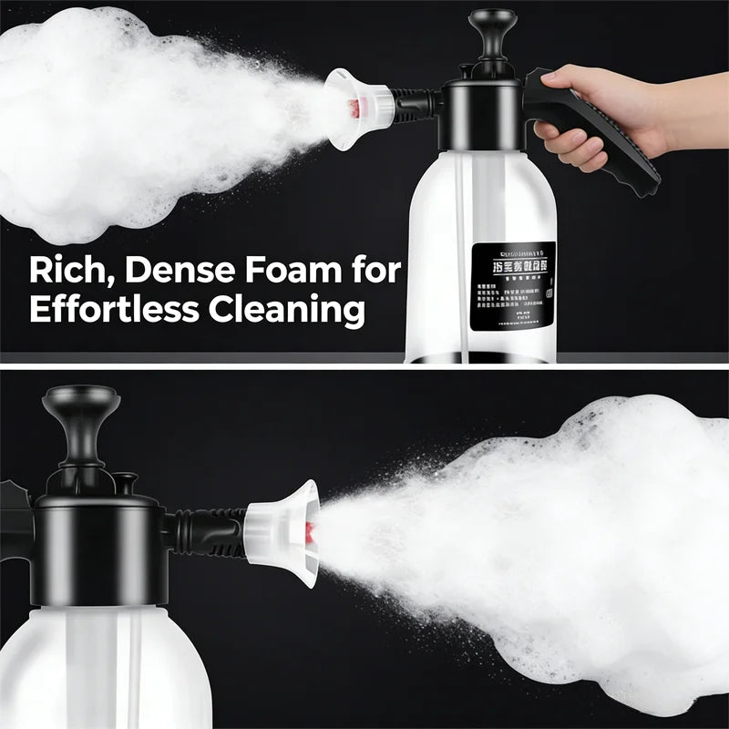 Car washing spray pot foam spray pot 2L spray type with pressure relief valve for household car spray hand pressure spray pot