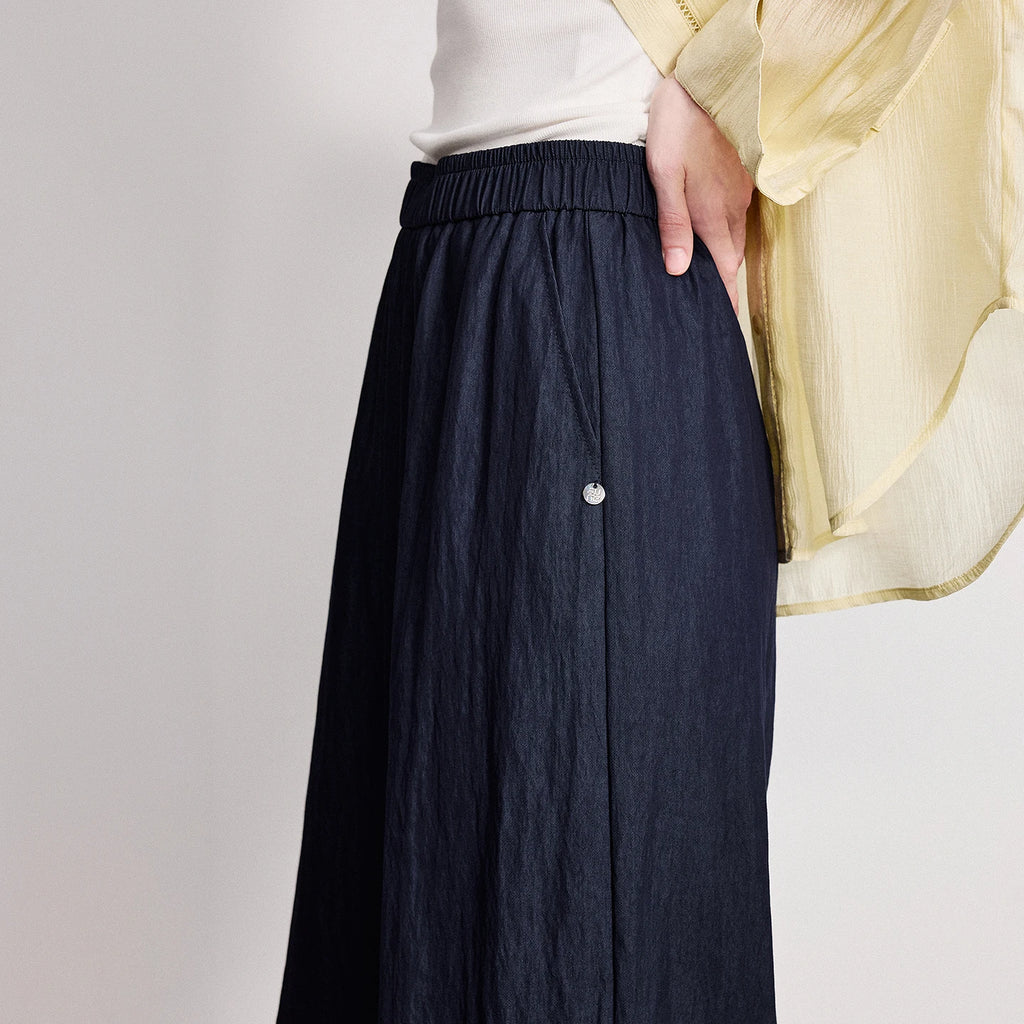 TOYOUTH Women Wide-Leg Casual Pants 2026 Spring New Effortless Versatile Relaxed Yamamoto-Style Lounge Trousers