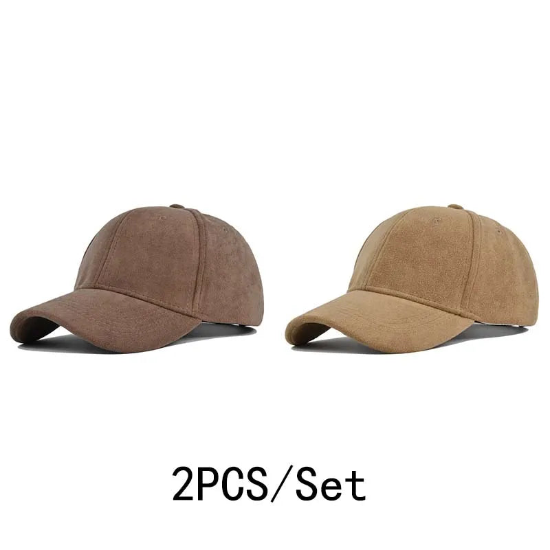 Fashion Baseball Caps For Men Women Autumn Winter Solid Retro Snapback Hip Hop Hat Unisex Street Adjustable Sun Visor Caps